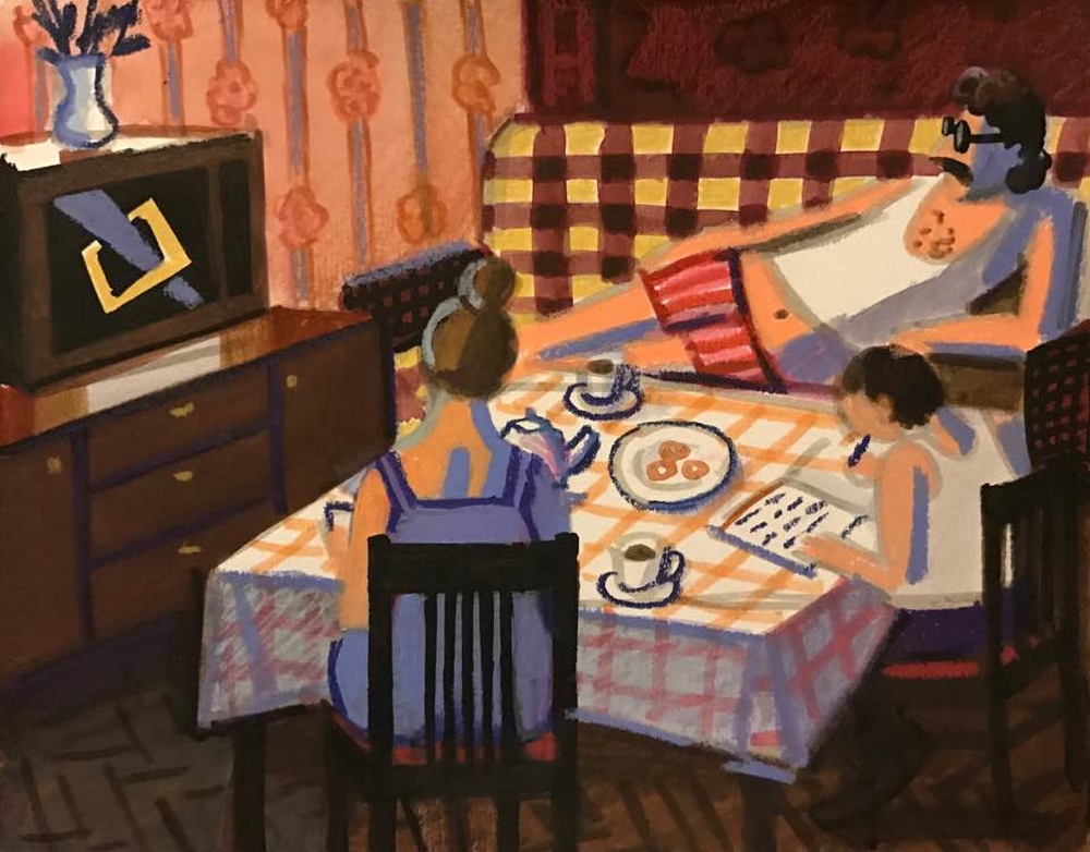 «Советское детство»: наивно честные рисунки Зои Черкасской 1