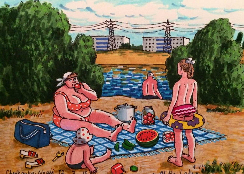 «Советское детство»: наивно честные рисунки Зои Черкасской 34